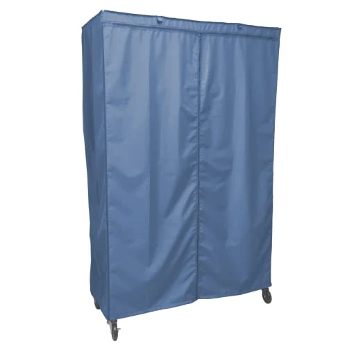FORMOSA COVERS | Storage Shelving Unit Cover, Fits Racks 60"Wx24"Dx72"H (Cover Only, Dusty Blue Color) 1 FORMOSA COVERS | Storage Shelving Unit Cover, Fits Racks 60"Wx24"Dx72"H (Cover Only, Dusty Blue Color)