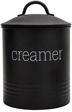 AuldHome Farmhouse Enamelware Straw Holder (White); Rustic Metal Straw Storage Canister -GENERIC Shop 31A8b1LREML. AC