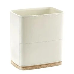 Polytree Bathroom Trash Can 1.8 Gallon(7 Liter) Small Kitchen Garbage Can,Decor Wastebasket For Bedroom Office,Resin Marble White -GENERIC Shop 31AAMB2h8nL