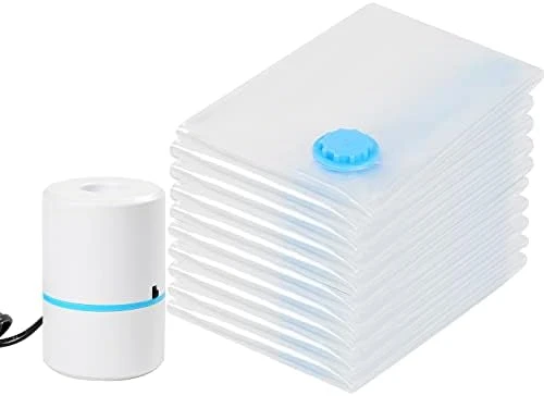 Vacuum Storage Bags With Electric Air Pump, 8 Pack Space Saver Bags (4 Jumbo/4 Large) Compression Storage Bags For Comforters And Blankets, Vacuum Sealer Bags For Clothes Storage, Silent Electric Pump 8 Vacuum Storage Bags With Electric Air Pump, 8 Pack Space Saver Bags (4 Jumbo/4 Large) Compression Storage Bags For Comforters And Blankets, Vacuum Sealer Bags For Clothes Storage, Silent Electric Pump - Image 8