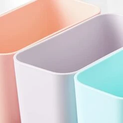 Rosanna Pansino X IDesign Recycled Plastic Kitchen Storage Bins, Includes 1 Large Bin With Lid And 4 Small Bins, Multicolored Bins/Marshmallow Lid, 6” X 12” X 6” 11 Rosanna Pansino X IDesign Recycled Plastic Kitchen Storage Bins, Includes 1 Large Bin With Lid And 4 Small Bins, Multicolored Bins/Marshmallow Lid, 6” X 12” X 6” -GENERIC Shop 31C7ezh2ZEL