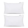 Acanva Down Alternative Throw Pillow Insert Hypoallergenic Rectangle Soft Form Stuffer Decorative Cushion Sham Filler, 2 Count (Pack Of 1), White