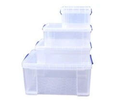 Really Useful 48 + 12 + 9 + 3 Litre Storage Box, Clear, Starter Pack -GENERIC Shop 31D4Owah5WL