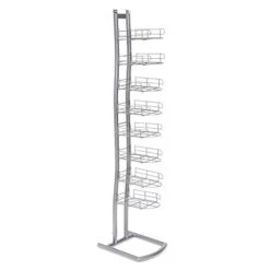 Display Fixture For Hats Silver Hat Rack Metal 8 Pockets