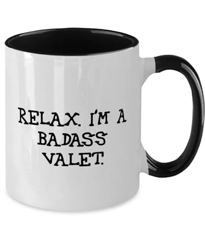 GENERIC Valet Gifts For Coworkers, Relax. I'm A Badass Valet, Perfect Valet Two Tone 11oz Mug, Cup From Friends, Valentines Day, Love, Flowers, Chocolates 2 GENERIC Valet Gifts For Coworkers, Relax. I'm A Badass Valet, Perfect Valet Two Tone 11oz Mug, Cup From Friends, Valentines Day, Love, Flowers, Chocolates - Image 2
