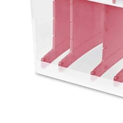 Sterilite Christmas Light And Garland Holiday Decor Home Organizer Clear Storage Container With Red Lid And Reel Slats (4 Pack) -GENERIC Shop 31DUxEU8iXL