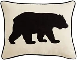 Eddie Bauer Home Throw Pillow With Zipper Closure, Perfect Home Decor For Bed Or Sofa, 16" X 20", Bear Twill Black -GENERIC Shop 31EpKOh0hGL. AC