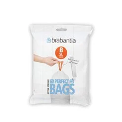 Brabantia Bin Liners, Size B, 5 L - 60 Bags