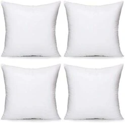Acanva Throw Pillow Inserts, Euro Sham Form Stuffer With Premium Polyester Micro Fiber, Decorative For Bed, Couch And Sofa, White, 4 Count, (Pack Of 1) 21 Acanva Throw Pillow Inserts, Euro Sham Form Stuffer With Premium Polyester Micro Fiber, Decorative For Bed, Couch And Sofa, White, 4 Count, (Pack Of 1) -GENERIC Shop 31G0vPMKjcL. AC