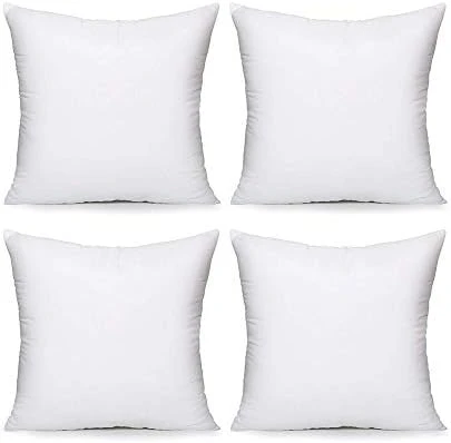 Acanva Throw Pillow Inserts, Euro Sham Form Stuffer With Premium Polyester Micro Fiber, Decorative For Bed, Couch And Sofa, White, 4 Count, (Pack Of 1) 13 Acanva Throw Pillow Inserts, Euro Sham Form Stuffer With Premium Polyester Micro Fiber, Decorative For Bed, Couch And Sofa, White, 4 Count, (Pack Of 1) - Image 13