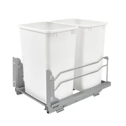 Rev-A-Shelf 53WC-1835SCDM-217 Double 35 Quart Pull-Out Under Mount Kitchen Waste Container Trash Cans With Soft-Close Slides, Silver 21 Rev-A-Shelf 53WC-1835SCDM-217 Double 35 Quart Pull-Out Under Mount Kitchen Waste Container Trash Cans With Soft-Close Slides, Silver -GENERIC Shop 31GIq0tN4L