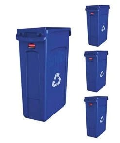 Rubbermaid Slim Jim Trash Can Waste Bin With Venting Channels, Blue Recycling For Kitchen/Office/Workspace, Pack Of 4 23 Rubbermaid Slim Jim Trash Can Waste Bin With Venting Channels, Blue Recycling For Kitchen/Office/Workspace, Pack Of 4 -GENERIC Shop 31H5WaYcL