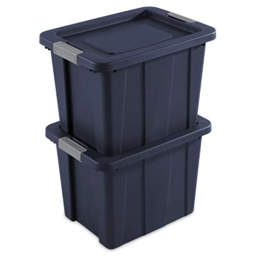 Sterilite 18 Gal. Latching Tuff1 Totes, 18 Gallon, Dark Indigo, 6 Count 4 Sterilite 18 Gal. Latching Tuff1 Totes, 18 Gallon, Dark Indigo, 6 Count - Image 4