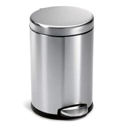 Simplehuman 4.5 Liter / 1.2 Gallon Round Bathroom Step Trash Can, Brushed Stainless Steel 11 Simplehuman 4.5 Liter / 1.2 Gallon Round Bathroom Step Trash Can, Brushed Stainless Steel -GENERIC Shop 31Hr aTDAIL