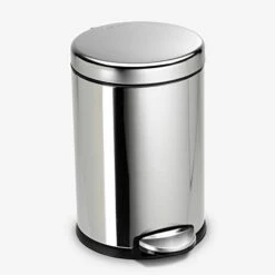 Simplehuman 4.5 Liter / 1.2 Gallon Round Bathroom Step Trash Can, Brushed Stainless Steel 12 Simplehuman 4.5 Liter / 1.2 Gallon Round Bathroom Step Trash Can, Brushed Stainless Steel -GENERIC Shop 31HvCchfZfL