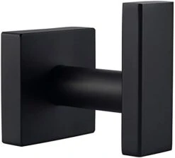 Angle Simple Bathroom Towel Hook, Stainless Steel Bath Towel Holder, Kitchen Towel Rack, Heavy Duty Garage Wall Hook, Single Robe Coat Hook Matte Black -GENERIC Shop 31IB9Upm5bL. AC