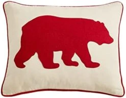 Eddie Bauer Home Throw Pillow With Zipper Closure, Perfect Home Decor For Bed Or Sofa, 16" X 20", Bear Twill Black -GENERIC Shop 31JznwCVE4L. AC
