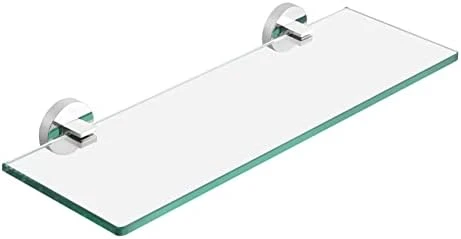 16-Inch Glass Shelves For Bathroom, Bathroom Shelf Tempered Glass 2 Pack Wall Mount SUS 304 Stainless Steel Brushed Finish, A2022S41-2-C1 8 16-Inch Glass Shelves For Bathroom, Bathroom Shelf Tempered Glass 2 Pack Wall Mount SUS 304 Stainless Steel Brushed Finish, A2022S41-2-C1 - Image 8