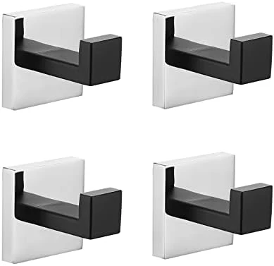 Wall Hooks Towel Hooks Towel Holder Robe Hook Bathroom Hooks Black Heavy Duty Door Hanger Stainless Steel Matt Black 4 Pack 12 Wall Hooks Towel Hooks Towel Holder Robe Hook Bathroom Hooks Black Heavy Duty Door Hanger Stainless Steel Matt Black 4 Pack - Image 12