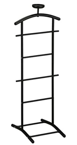 Kings Brand Furniture - Menros Metal Suit Valet Stand, Clothes Rack, Black -GENERIC Shop 31MFp4aWYoL