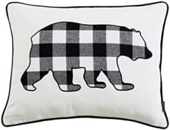 Eddie Bauer Home Throw Pillow With Zipper Closure, Perfect Home Decor For Bed Or Sofa, 16" X 20", Bear Twill Black -GENERIC Shop 31MbXwCSlQL. AC