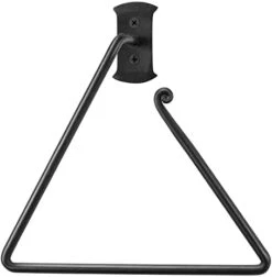 Matte Black Towel Ring - Wrought Iron Swirl Towel Ring For Bathroom - Decorative Hand Towel Holder For Kitchen - Farmhouse Decor Black Bathroom Accessories -GENERIC Shop 31MhgRJTlL. AC