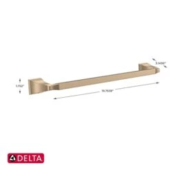 Elta Faucet 75118-CZ Dryden Wall Mounted 18" Towel Bar In Champagne Bronze, Bathroom Accessories -GENERIC Shop 31NLgsGBM6L