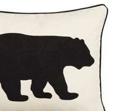 Eddie Bauer Home Throw Pillow With Zipper Closure, Perfect Home Decor For Bed Or Sofa, 16" X 20", Bear Twill Black -GENERIC Shop 31Nn4xUzMoL