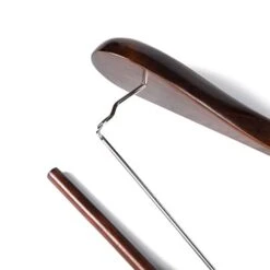 Luxury Wide Shoulder Wooden Hangers 6 Pack, With Locking Bar, Smooth Retro Finish Wood Suit Hanger Coat Hanger For Closet, Holds Up To 20lbs, 360° Swivel Hook, For Jacket, Dress Heavy Clothes Hangers -GENERIC Shop 31OOCGonSjL