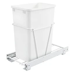 Rev-A-Shelf RV-12PB Single 35 Quart Pull-Out Kitchen Cabinet Waste Bin Container Garbage Trash Can With Slides And Simple Installation, White 14 Rev-A-Shelf RV-12PB Single 35 Quart Pull-Out Kitchen Cabinet Waste Bin Container Garbage Trash Can With Slides And Simple Installation, White -GENERIC Shop 31P9ALGThVL 1
