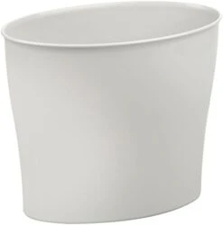 IDesign InterDesign Plastic Wastebasket Trash Bathroom, Bedroom Or Office – 10 Litres,White Nuvo Waste Can -GENERIC Shop 31Pd oe1r8L. AC