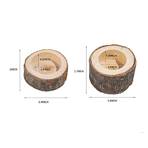 9 Pack Wooden Tealight Candle Holders, Kooplus Tealights Holder S Size Inner Bore (1.6''Dx0.6''H), Rustic Wedding Decor 1 9 Pack Wooden Tealight Candle Holders, Kooplus Tealights Holder S Size Inner Bore (1.6''Dx0.6''H), Rustic Wedding Decor