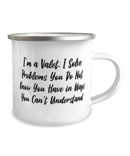 GENERIC Valet Gifts For Coworkers, I'm A Valet. I Solve Problems You Do Not Know You, Best Valet 12oz Camper Mug, From Colleagues, Funny Valet Gift Ideas, Unique Valet Gifts, Personalized Valet Gifts, Valet 2 GENERIC Valet Gifts For Coworkers, I'm A Valet. I Solve Problems You Do Not Know You, Best Valet 12oz Camper Mug, From Colleagues, Funny Valet Gift Ideas, Unique Valet Gifts, Personalized Valet Gifts, Valet - Image 2
