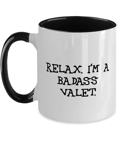 GENERIC Valet Gifts For Coworkers, Relax. I'm A Badass Valet, Perfect Valet Two Tone 11oz Mug, Cup From Friends, Valentines Day, Love, Flowers, Chocolates 1 GENERIC Valet Gifts For Coworkers, Relax. I'm A Badass Valet, Perfect Valet Two Tone 11oz Mug, Cup From Friends, Valentines Day, Love, Flowers, Chocolates