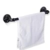 18 Inch Industrial Pipe Towel Bar, Elibbren Bathroom Hardware Towel Bar Accessory, DIY Wall Mount Bath Towel Rack Holder, 1 Pack