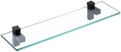 Glass Shelves For Bathroom, 15.8-Inch Bathroom Shelf With Rectangle Tempered Glass And Polished Chrome Bracket Wall Mount 2 Pack, BGS3201S40-P2 22 Glass Shelves For Bathroom, 15.8-Inch Bathroom Shelf With Rectangle Tempered Glass And Polished Chrome Bracket Wall Mount 2 Pack, BGS3201S40-P2 -GENERIC Shop 31R2RHYkZ8L. AC