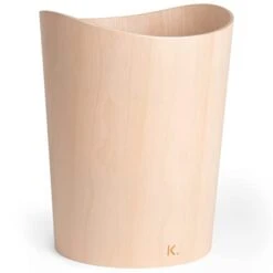 Kazai. Real Wood Waste Paper Bin Börje | Modern Wooden Paper Basket For Office, Kids' Room, Bedroom And More | 9 Liters | Birch -GENERIC Shop 31R4k7skfyL