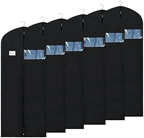 Zilink Garment Bag Suit Bags For Storage And Travel 43"/50" Suit Cover For Closet With ID Card Holder For Suit T-Shirt Coat Jacket Dresses (Set Of 5) 7 Zilink Garment Bag Suit Bags For Storage And Travel 43"/50" Suit Cover For Closet With ID Card Holder For Suit T-Shirt Coat Jacket Dresses (Set Of 5) - Image 7