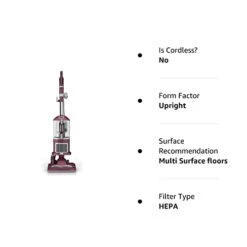 SHARK Navigator CU520 Upright Light Weight Corded Bagless Vacuum With Lift-Away Pod Anti-Allergen Complete Seal Technology And A HEPA Filter Trap Over 99.9% Of Dust Allergens (Renewed), Purple -GENERIC Shop 31RuuiKkkkL