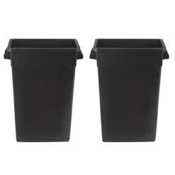AmazonCommercial 23 Gallon Rectangular Commercial Slim Trash Can, 1 Pack, Black 15 AmazonCommercial 23 Gallon Rectangular Commercial Slim Trash Can, 1 Pack, Black -GENERIC Shop 31TGXzrhXzL