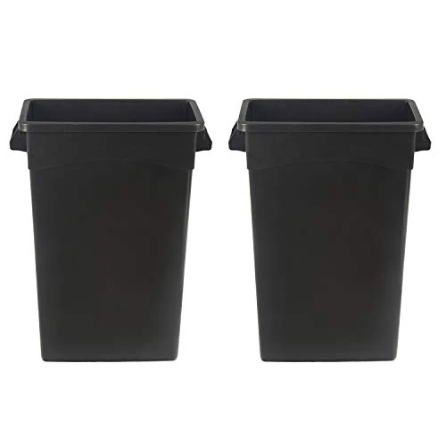 AmazonCommercial 23 Gallon Rectangular Commercial Slim Trash Can, 1 Pack, Black 8 AmazonCommercial 23 Gallon Rectangular Commercial Slim Trash Can, 1 Pack, Black - Image 8