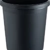 Helit H6105895 Waste Paper Bin Diameter 310 Mm Height 320 Mm 18 L Capacity Black