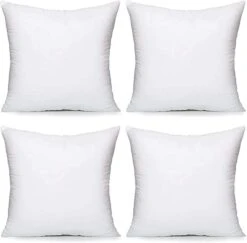Acanva Throw Pillow Inserts, Euro Sham Form Stuffer With Premium Polyester Micro Fiber, Decorative For Bed, Couch And Sofa, White, 4 Count, (Pack Of 1) 24 Acanva Throw Pillow Inserts, Euro Sham Form Stuffer With Premium Polyester Micro Fiber, Decorative For Bed, Couch And Sofa, White, 4 Count, (Pack Of 1) -GENERIC Shop 31UJgwNAQL. AC