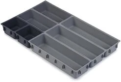 Joseph Joseph Blox 7 Piece Plastic Storage Trays Cosmetics, Stationary, Utensils Drawer Organizer Grey -GENERIC Shop 31VOlJZF9L. AC