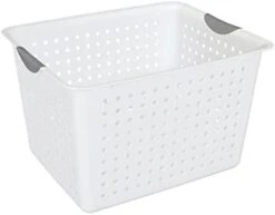 Sterilite 16248006 Medium Ultra Basket, White Basket W/ Titanium Inserts, 6-Pack -GENERIC Shop 31VR tKxBL. AC