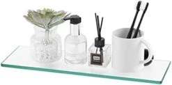 16-Inch Glass Shelves For Bathroom, Bathroom Shelf Tempered Glass 2 Pack Wall Mount SUS 304 Stainless Steel Brushed Finish, A2022S41-2-C1 29 16-Inch Glass Shelves For Bathroom, Bathroom Shelf Tempered Glass 2 Pack Wall Mount SUS 304 Stainless Steel Brushed Finish, A2022S41-2-C1 -GENERIC Shop 31WC5vOgxcL. AC