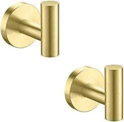 Nolimas Towel Coat Hook Matte Black SUS304 Stainless Steel Bathroom Clothes Cabinet Closet Sponges Robe Hook Wall Mounted Round Kitchen Heavy Duty Door Hanger 2 Packs -GENERIC Shop 31WjXtEwhL. AC