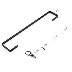 Dahey Hat Rack For Wall Baseball Hat Organizer Hanger Caps Holder With 20 Clips Metal Wall Mounted Cap Organizer For Closet Door Bedroom Entryway Laundry,Set Of 2,Black -GENERIC Shop 31Wkz7DnRFL