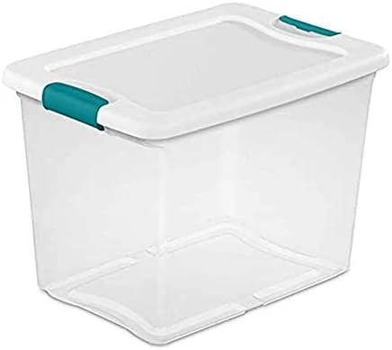 Sterilite 32-Quart Clear Stackable Latching Storage Box Container (24 Pack) 5 Sterilite 32-Quart Clear Stackable Latching Storage Box Container (24 Pack) - Image 5