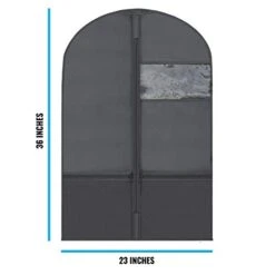 Plixio 36" Kids Garment Bags For Dance Costumes Children Hanging Clothes, Uniform, Suits, Girls Dress Recital Outfit Organizer Dance Garment Bags For Dancers With Zippered Pockets (6 Pack :36", Black) -GENERIC Shop 31XtD9XPNJL